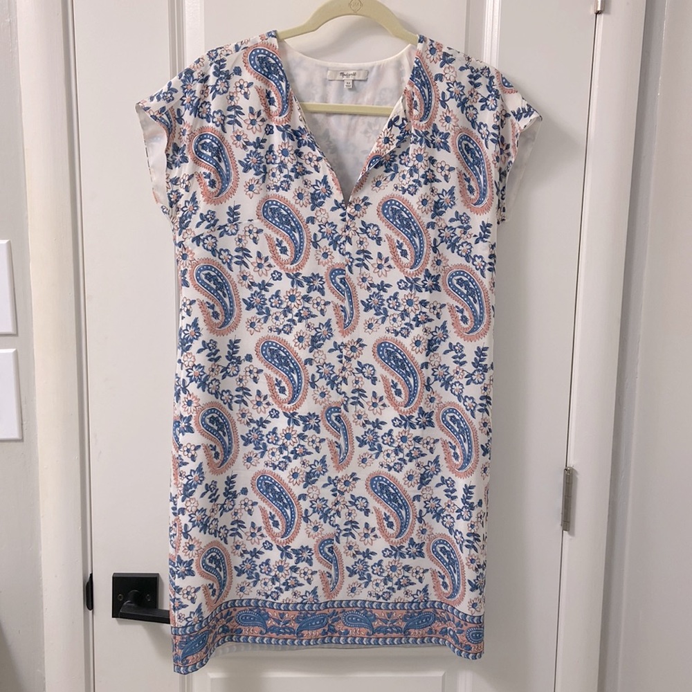Madewell paisley shift dress